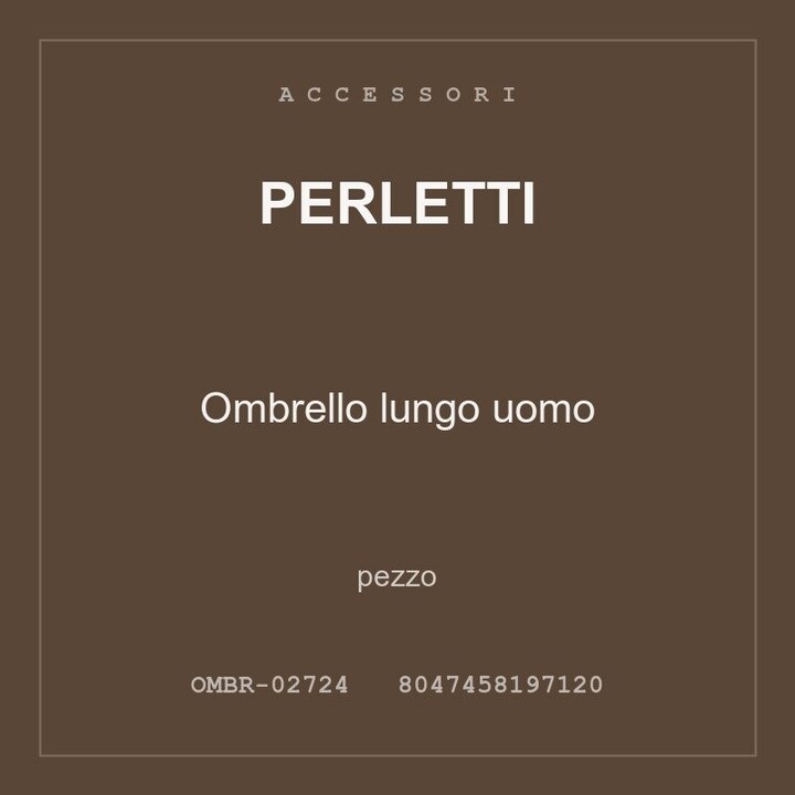 Perletti Ombrello lungo uomo — conf. 3 pz