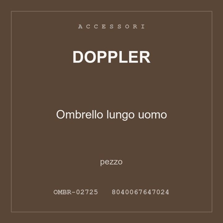 Doppler Ombrello lungo uomo — conf. 4 pz