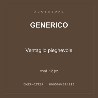 Generico Ventaglio pieghevole — conf. 3 pz