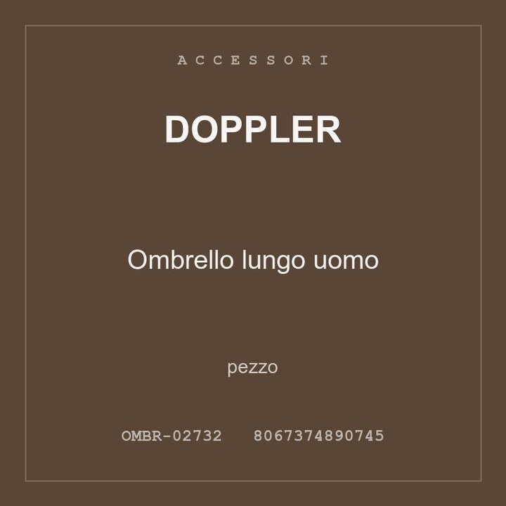 Doppler Ombrello lungo uomo — conf. 24 pz