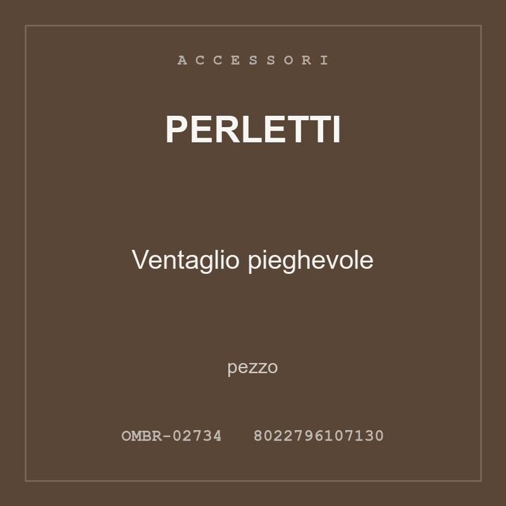 Perletti Ventaglio pieghevole — pezzo
