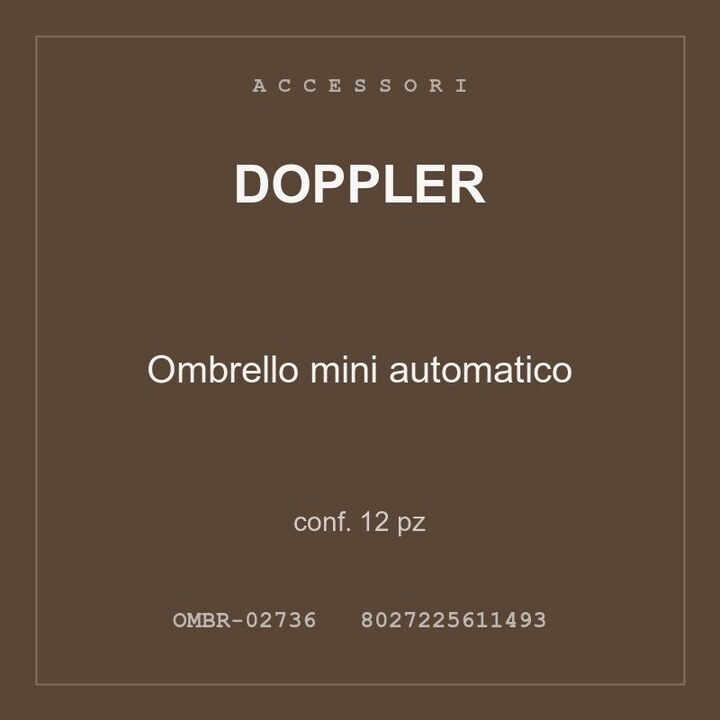Doppler Ombrello mini automatico — conf. 15 pz