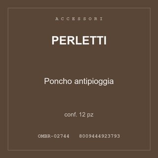 Perletti Poncho antipioggia — conf. 35 pz