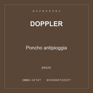 Doppler Poncho antipioggia — conf. 6 pz