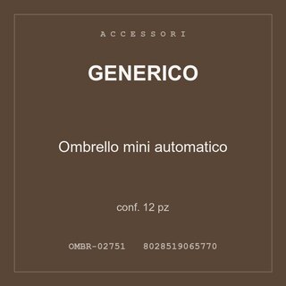 Generico Ombrello mini automatico — conf. 12 pz