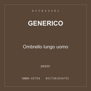 Generico Ombrello lungo uomo — conf. 4 pz
