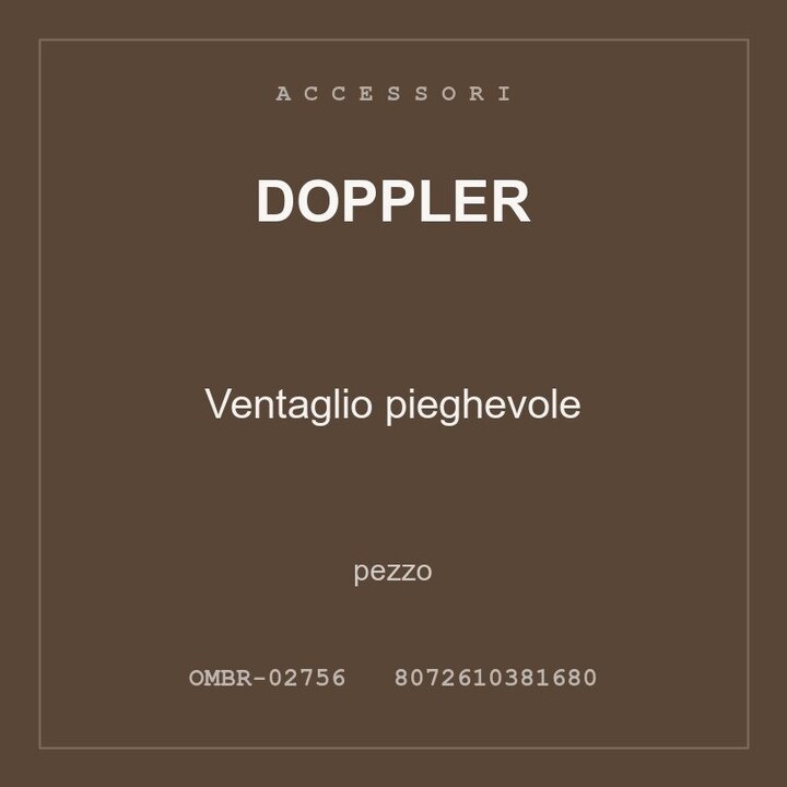 Doppler Ventaglio pieghevole — conf. 4 pz