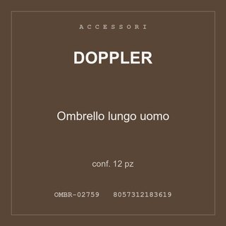 Doppler Ombrello lungo uomo — conf. 6 pz