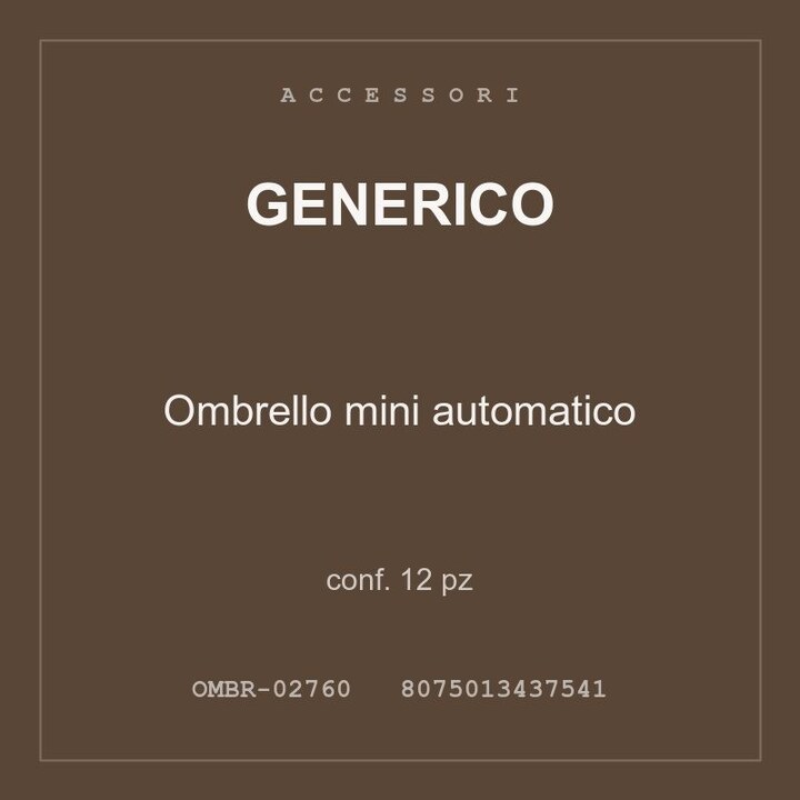 Generico Ombrello mini automatico — conf. 6 pz