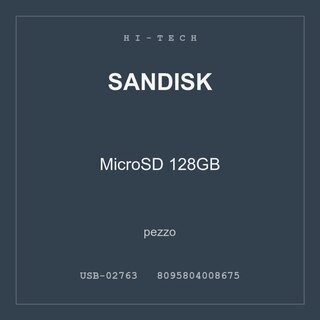 SanDisk MicroSD 128GB — pezzo
