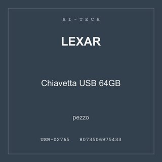 Lexar Chiavetta USB 64GB — pezzo