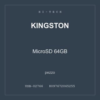 Kingston MicroSD 64GB — conf. 2 pz