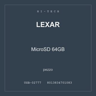 Lexar MicroSD 64GB — pezzo