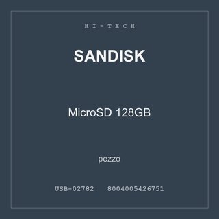SanDisk MicroSD 128GB — conf. 3 pz
