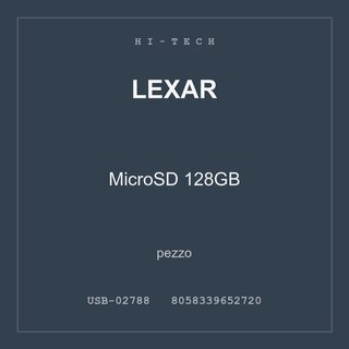 Lexar MicroSD 128GB — conf. 2 pz