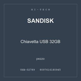 SanDisk Chiavetta USB 32GB — conf. 2 pz