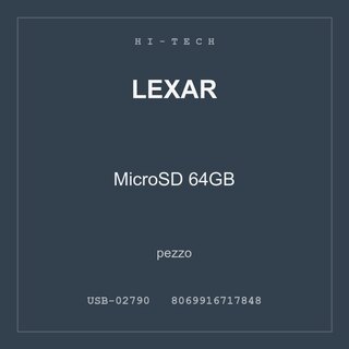 Lexar MicroSD 64GB — conf. 2 pz