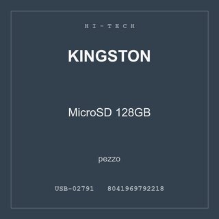 Kingston MicroSD 128GB — conf. 2 pz