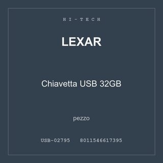 Lexar Chiavetta USB 32GB — conf. 2 pz