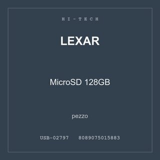 Lexar MicroSD 128GB — conf. 3 pz