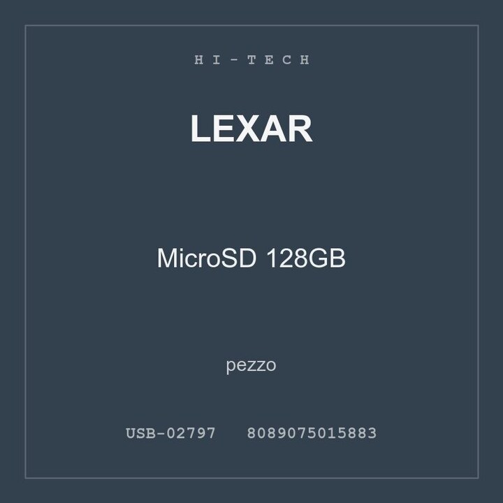 Lexar MicroSD 128GB — conf. 3 pz