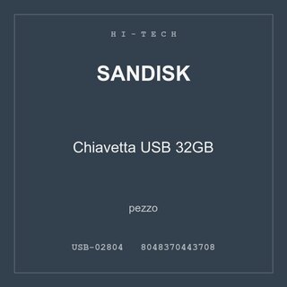 SanDisk Chiavetta USB 32GB — conf. 3 pz