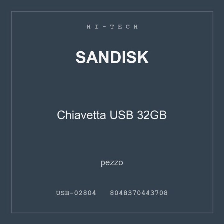 SanDisk Chiavetta USB 32GB — conf. 3 pz