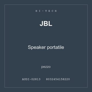 JBL Speaker portatile — pezzo