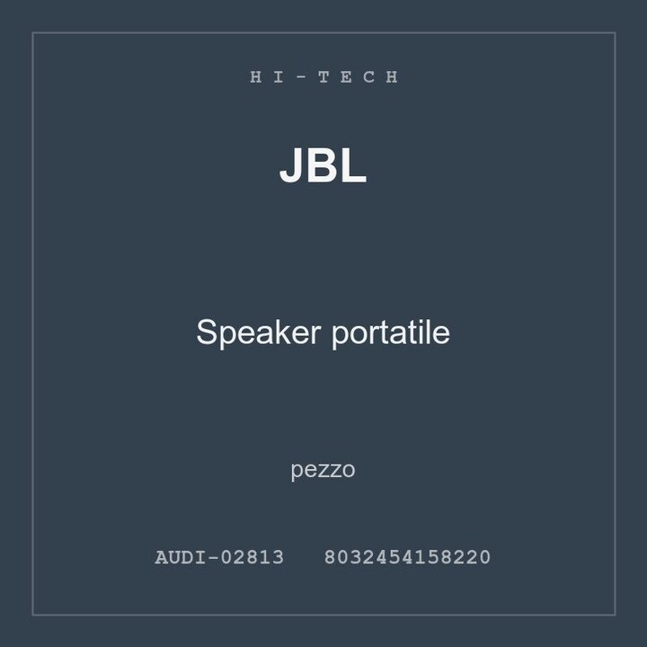 JBL Speaker portatile — pezzo