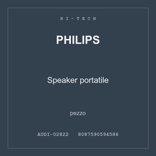 Philips Speaker portatile — pezzo