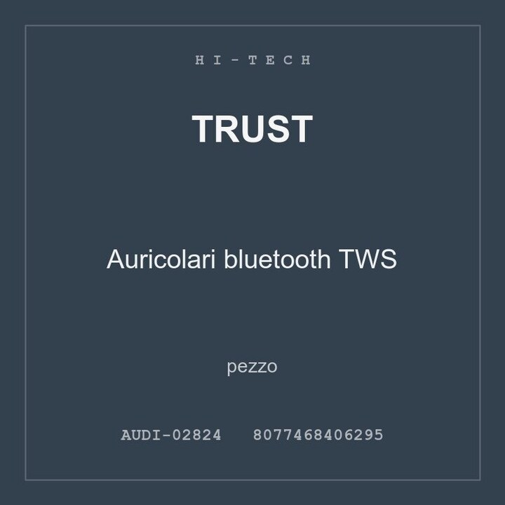 Trust Auricolari bluetooth TWS — pezzo