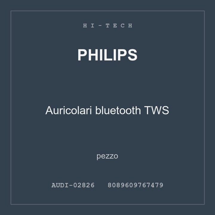 Philips Auricolari bluetooth TWS — pezzo