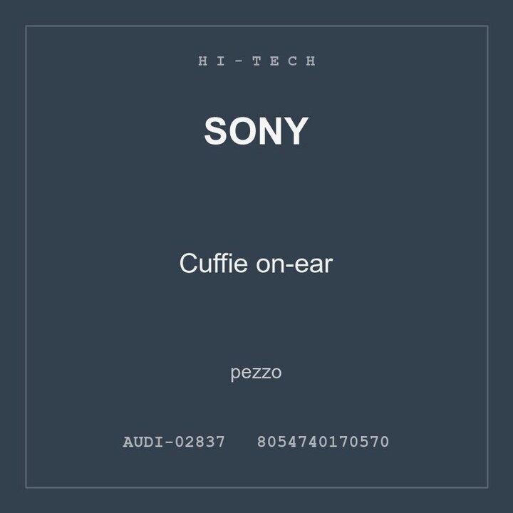 Sony Cuffie on-ear — pezzo