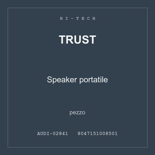 Trust Speaker portatile — conf. 2 pz