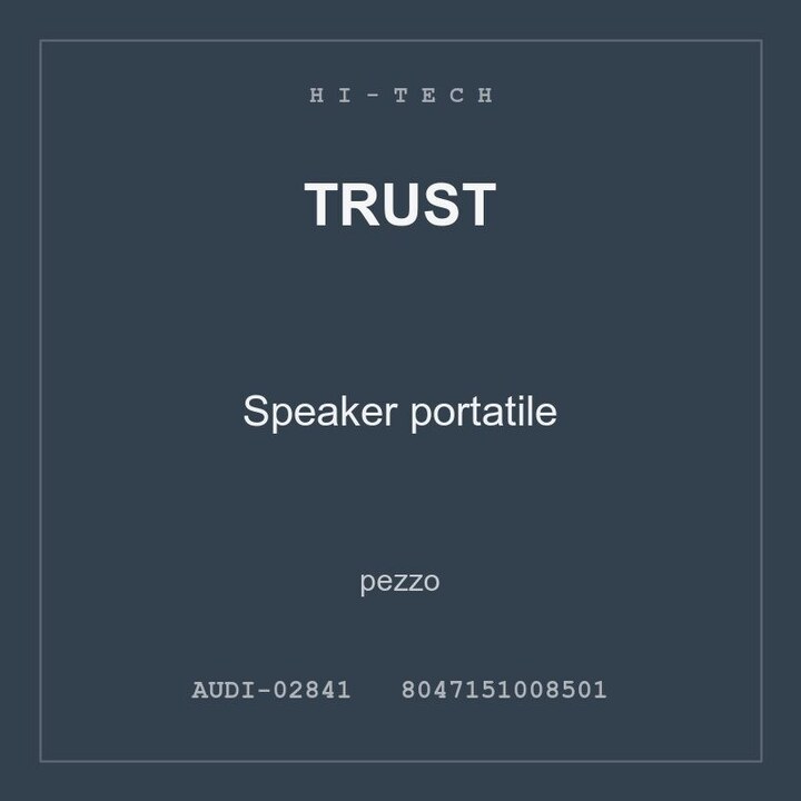 Trust Speaker portatile — conf. 2 pz