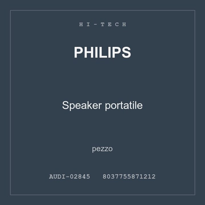 Philips Speaker portatile — conf. 3 pz