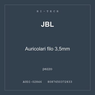 JBL Auricolari filo 3,5mm — conf. 2 pz