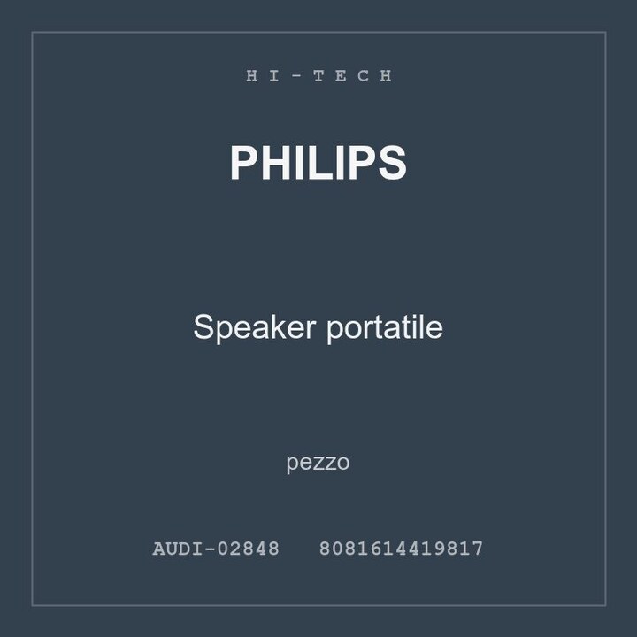 Philips Speaker portatile — conf. 4 pz