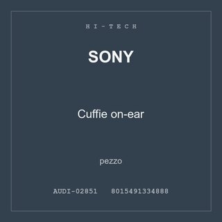 Sony Cuffie on-ear — conf. 2 pz