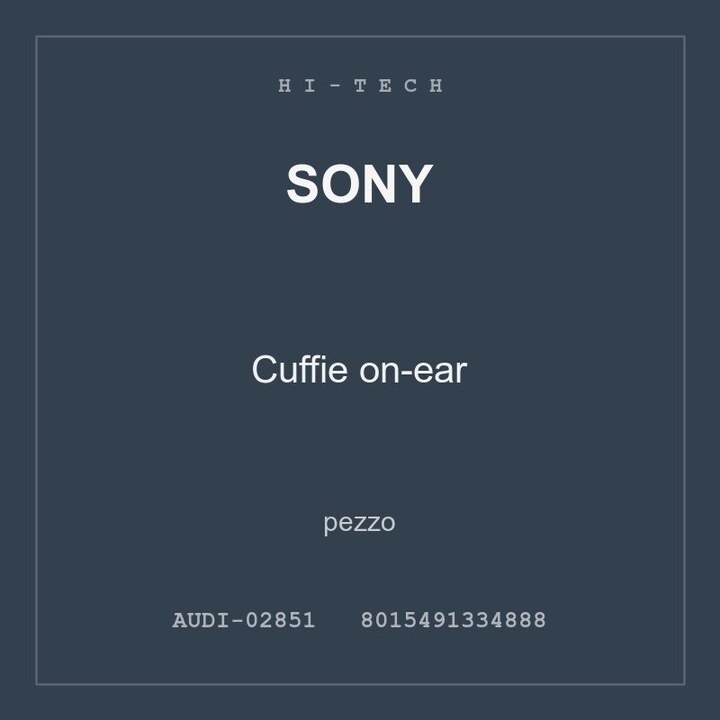 Sony Cuffie on-ear — conf. 2 pz