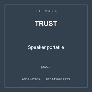 Trust Speaker portatile — conf. 3 pz