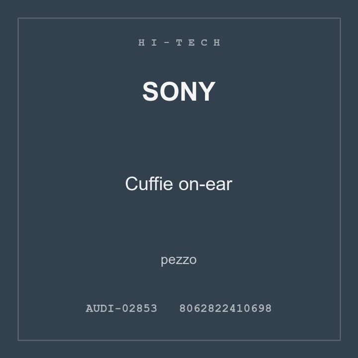 Sony Cuffie on-ear — conf. 3 pz