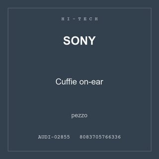 Sony Cuffie on-ear — conf. 4 pz