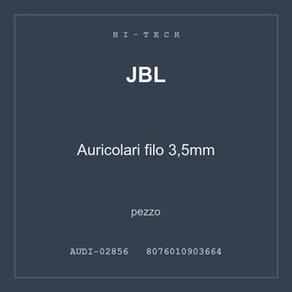 JBL Auricolari filo 3,5mm — conf. 4 pz