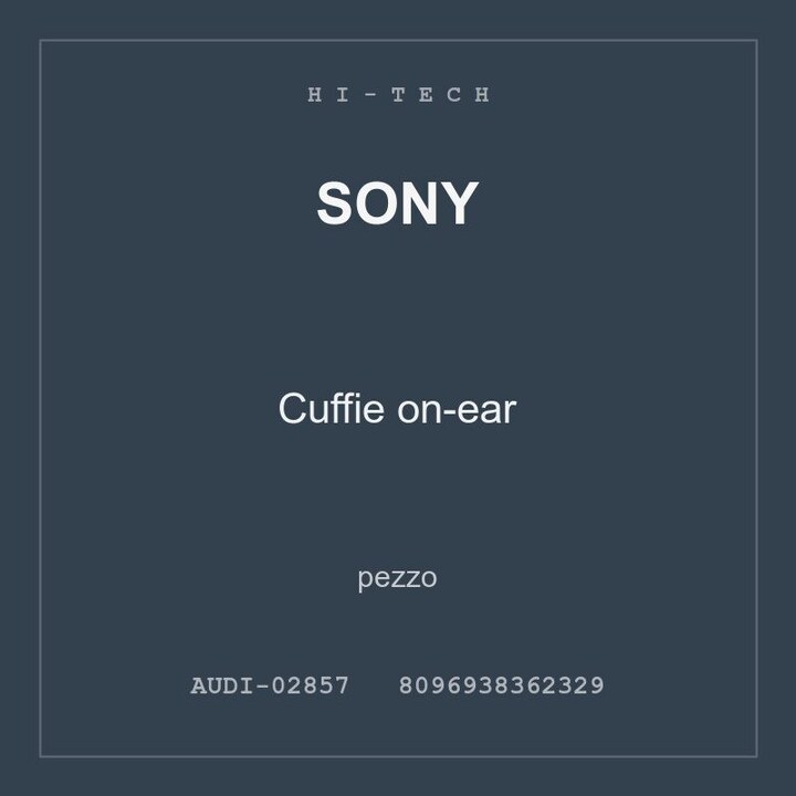 Sony Cuffie on-ear — conf. 6 pz