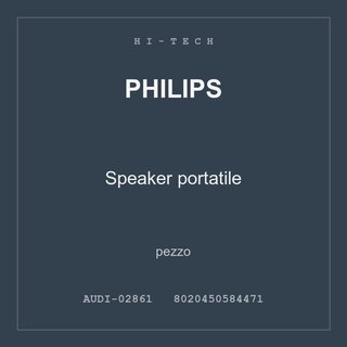 Philips Speaker portatile — conf. 6 pz