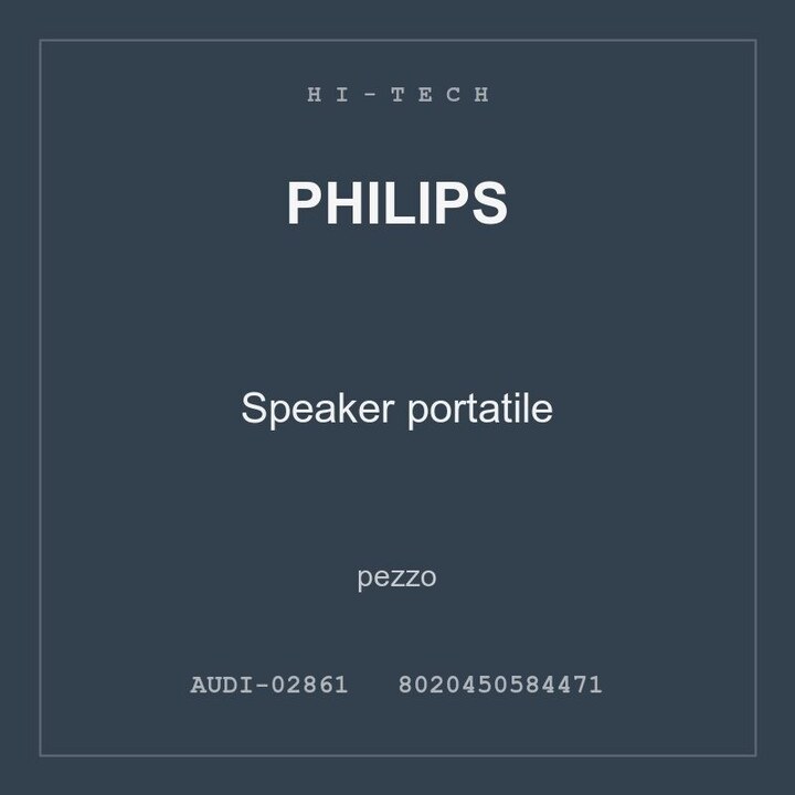 Philips Speaker portatile — conf. 6 pz