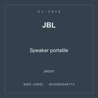 JBL Speaker portatile — conf. 3 pz