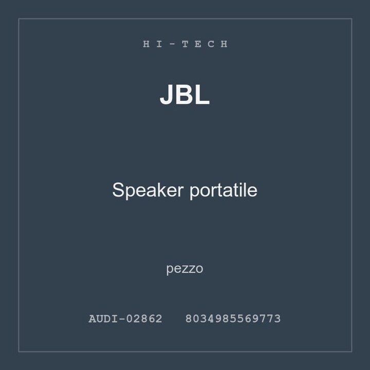 JBL Speaker portatile — conf. 3 pz