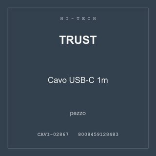 Trust Cavo USB-C 1m — pezzo
